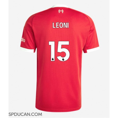 Muški Nogometni Dres Liverpool Giovanni Leoni #15 Domaci 2025-26 Kratak Rukav